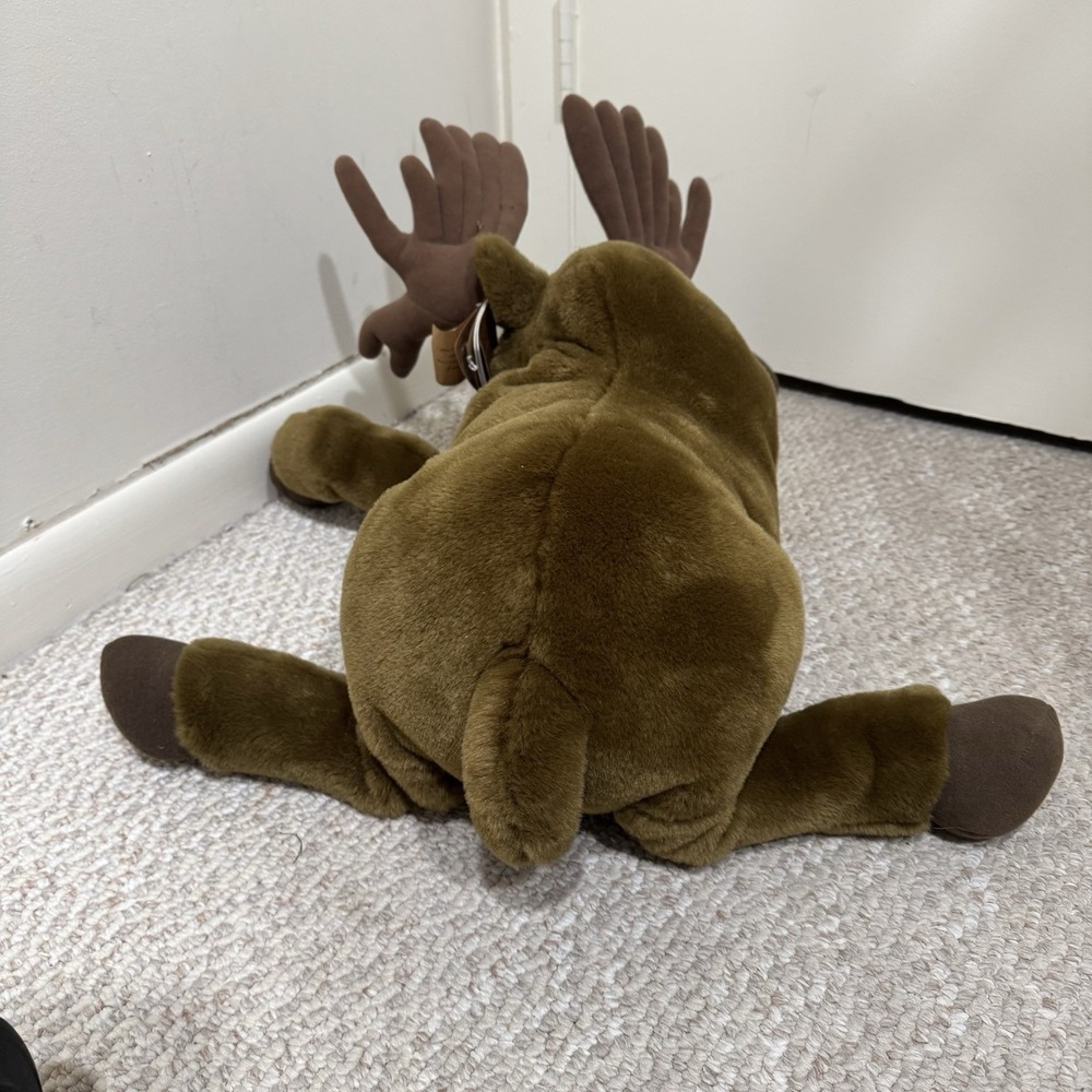 Dakin Lou Rankin Miles Moose Brown Cuddly 24" Plush Stuffed Animal Realistic NWT - Picture 9 of 11